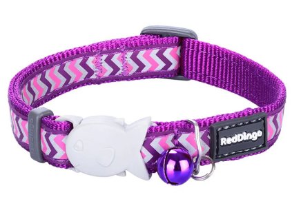 obojek ziggy reflexni pro kocku red dingo