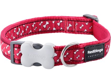 obojek red dingo Flying Bones red