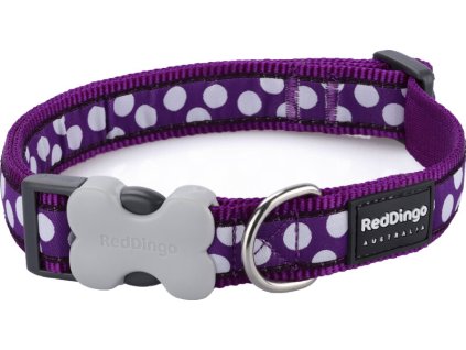 obojek red dingo White spots on purple