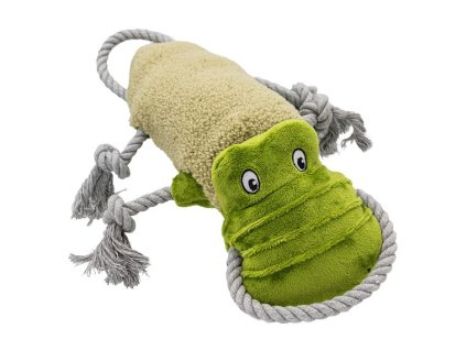 Krokodýl pískací plyšová hračka pro psy 34 cm