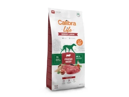 calibra dog life senior large fresh beef 12kg