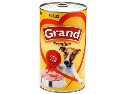 GRAND konzerva pes drůbeží 1300g