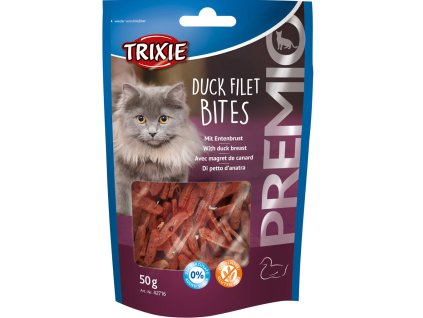 Premio DUCK FILET BITES pro KOČKY- kousky kachních prsíček 50g