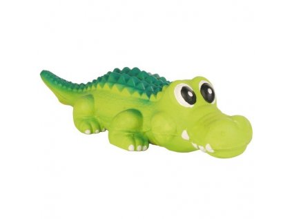 Krokodýl hračka pro psa pevný latex 35cm
