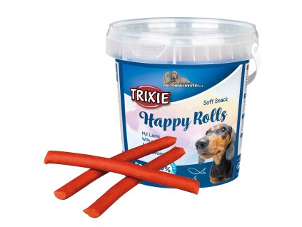 Soft Snack Happy Rolls - tyčinky s lososem kyblík 500g