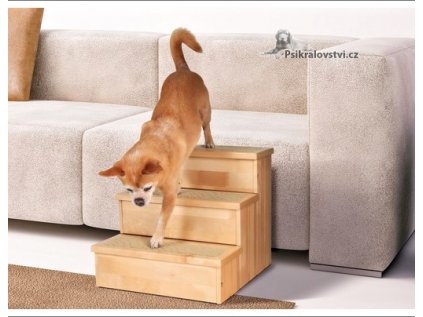 Dřevěné schody pro malé psy a kočky, max.do 50kg