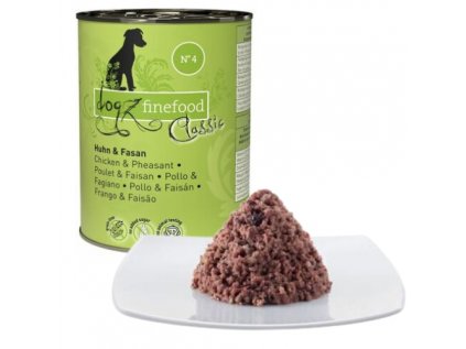 Konzerva pro psa Dogz finefood No.4 - kuřecí, bažant 400g