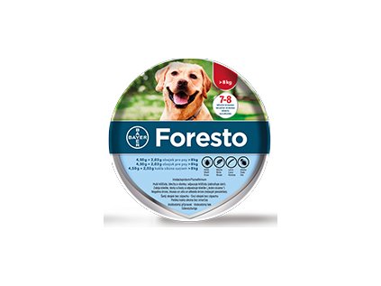 Antiparazitní obojek FORESTO pro psy 70cm ochrana až 8m