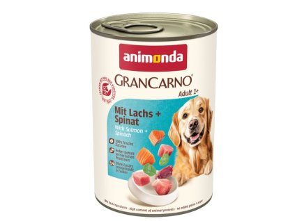 grancarno konzerva adult losos spenat 400 new 1