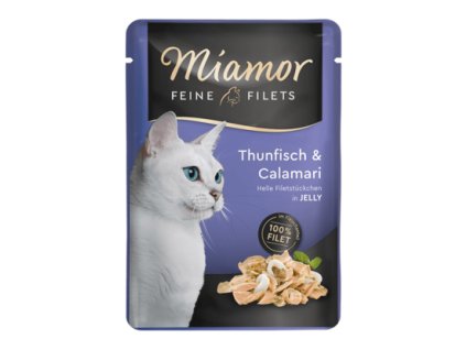 Miamor Cat Filet kapsa kalamary tunak v zele