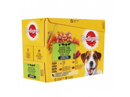 Pedigree kapsa 12pack kuře/jehně/krůtí/hovězí 100g