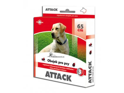 Attack obojek antiparazitární 65cm pes