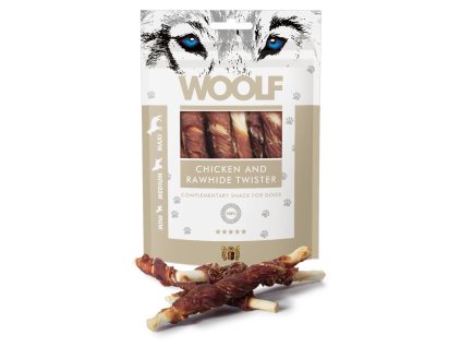 woolf chicken and rawhide twister