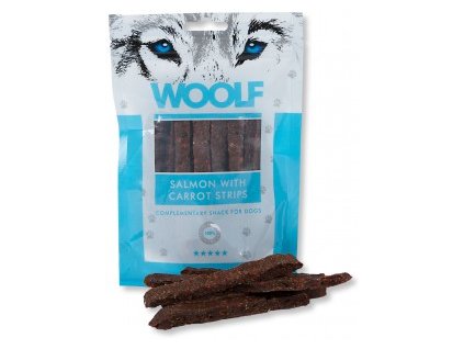 WOOLF pochoutka salmon with carrot strips 100g