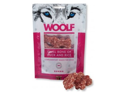 WOOLF pochoutka small bone of duck and rice 100g