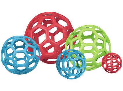 JW Hol-EE Děrovaný míč Medium hračka pro psa z odolné gumy