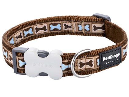 obojek red dingo bone yard brown