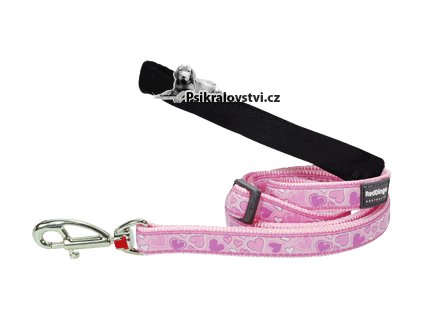 Vodítko Red Dingo velké 1,8m/25mm Breezy Love Pink