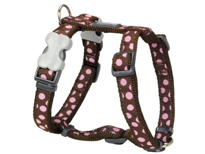 postroj red dingo pink spots on brown