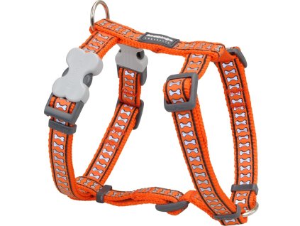 postroj bones oranzovy reflexni red dingo kosticky pes