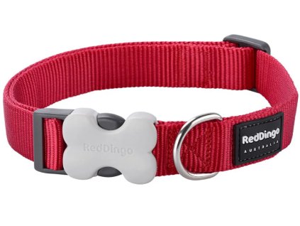 obojek jednobarevny red dingo cervena.jpg