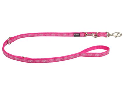 Vodítko Red Dingo střední přepínací 2m/2cm Paw Impressions Hot Pink