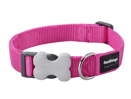 Obojek red dingo jednobarevny tmave ruzovy.