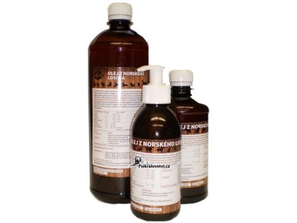 Lososový olej pro psy 100% za studena lisovaný Zeus Norsko 500ml