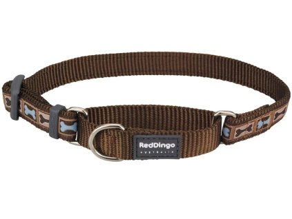 obojek polostahovaci red dingo bone yard brown