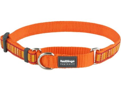 Obojek Red Dingo polostahovací pro psa 33-50cm/20mm Lotzadotz Orange