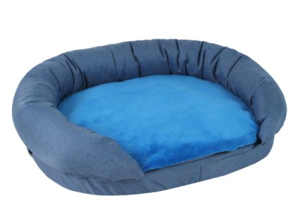Pelíšek pro psa Fantastic Elegance s polštářem Modrý D111 - 108 x 75cm