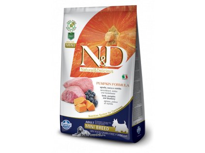 N&D Pumpkin DOG Puppy Mini Lamb & Blueberry 800g