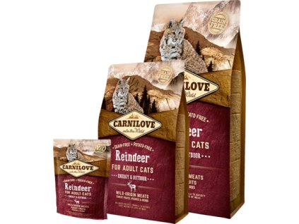 Carnilove Cat Reindeer for Adult Energy & Outdoor 2kg