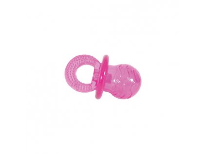 Hračka Dudlík pro psa TPR PACIFIER 7cm růžová Zolux