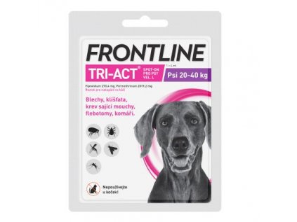Frontline Tri-Act pro psy Spot-on L (20-40 kg) 1 pipeta