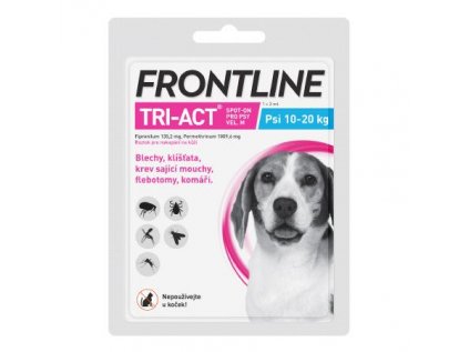 Frontline Tri-Act pro psy Spot-on M (10-20 kg) 1 pipeta