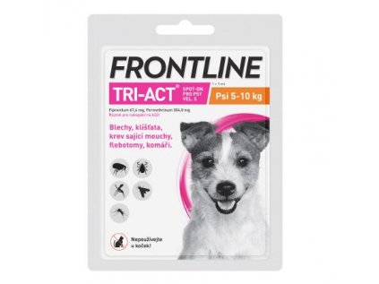 Frontline Tri-Act pro psy Spot-on S (5-10 kg) 1 pipeta