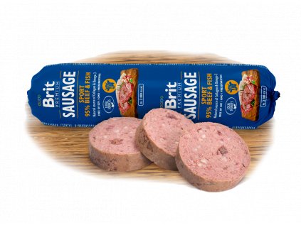 Brit Sausage Sport Beef and Fish 800g