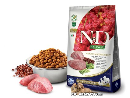 N&D Quinoa DOG Weight Management Lamb & Broccoli 7kg