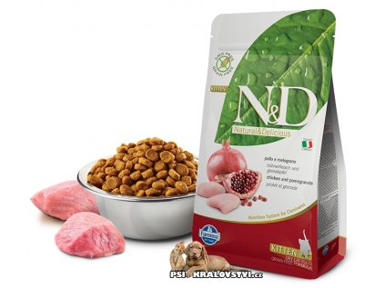 N&D PRIME CAT KITTEN Chicken & Pomegranate 10kg