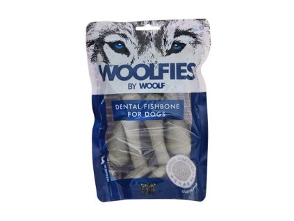 Pochoutka dentální Woolfies Dental Fishbone M 200g