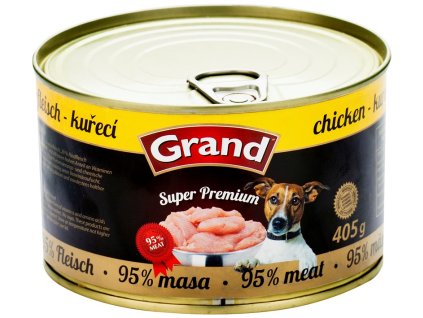 GRAND konzerva Superpremium pes drůbeží 405g