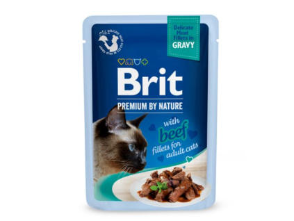 brit cat premium fillets gravy beef