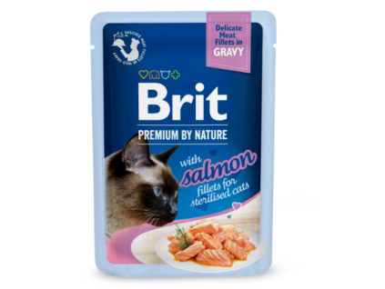 brit cat premium tuna fillets gravy sterillized