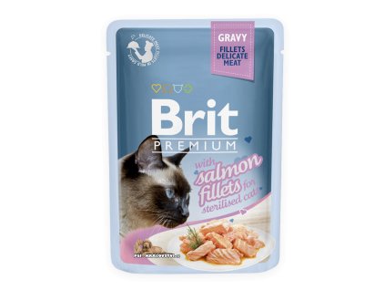 Brit Premium Cat D Fillets in Gravy for Sterilised 85g