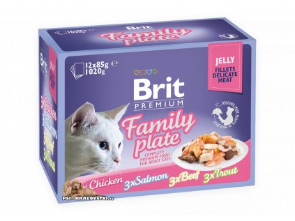 Brit Premium Cat D Fillets in Jelly Family Plate 1020g