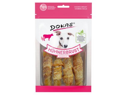 Dokas - Rolky z hovězí kůže obalené kuřecím 90 g