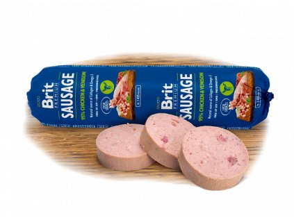 Brit Sausage Chicken & Venison 800g New