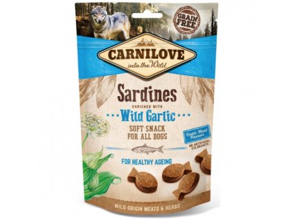 Carnilove Dog Snack Semi Moist Sardines&Wild Garlic 200g