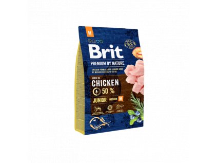 brit premium dog by nature junior M 3kg